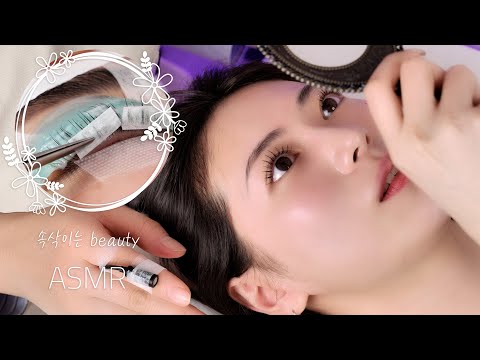 Видео: ASMR Шепчущая красота｜Ламинирование ресниц + наращивание = TokTok Lash (Корейская версия)