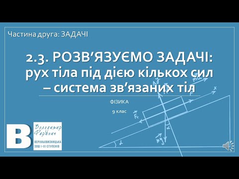 Видео: Рух тіла під дією кількох сил (2 частина - задачі): Зв'язані тіла