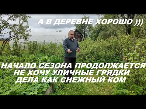 Видео: Деревня Начало сезона продолжается Не хочу уличные грядки Кошу Сажаю и делаю просто всё)))
