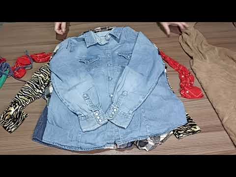 Видео: Лот 1324 Рубашки Женские Зима Германия ПРЕМИУМ 1100₽/ кг 40 ед 11,9 кг