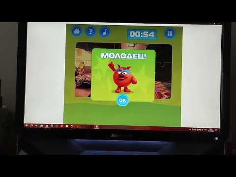 Видео: Играем во Флэш игры Смешариков, спрятанные в качестве бонуса на дисках!)