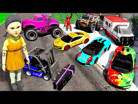 Видео: СТАЛ КУКЛОЙ И УГНАЛ КУЧУ ЧИТ ТАЧЕК ИГРА В КАЛЬМАРА ЗА 180 СЕКУНД! БИТВА ВОРОВ В ГТА 5!