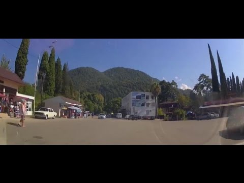 Видео: Дорога Абхазии : Гагра - Новый Афон