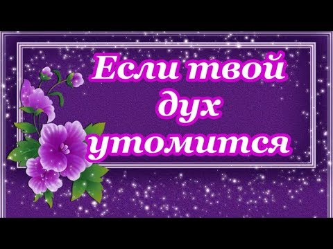 Видео: Если твой дух утомится