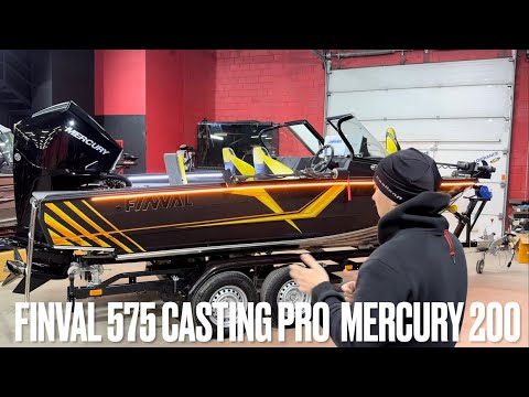 Видео: Finval 575 Casting Pro + Mercury 200. Новинка от Финвал, обзор комплектации