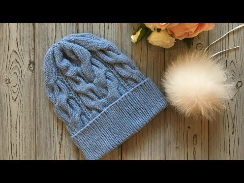 Видео: ОСЕННЯЯ ШАПКА "КОСЫ" СПИЦАМИ / ПОДРОБНЫЙ МАСТЕР-КЛАСС