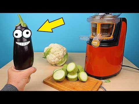 Видео: Что если сделать сок из Баклажана, Кабачка и Цветной капусты? Новая Бедная Соковыжималка! alex boyko