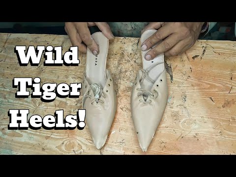 Видео: Преображение старых каблуков в эффектные тигровые шпильки!
