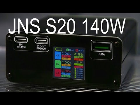 Видео: Powerbank JNS S20 140W с цветным дисплеем конструктор без аккумуляторов для сборки