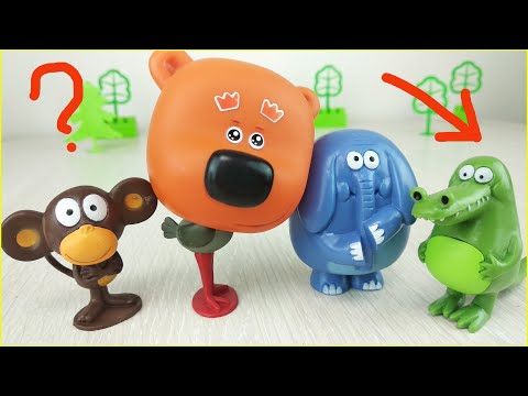 Видео: Зебра в Клеточку и Кеша! Обезьяна Яна и Крокодил Гоша! Ми-ми-мишки мультики с игрушками для детей