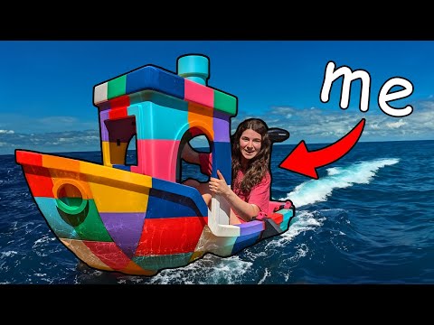 Видео: Я напечатал на 3D-принтере лодку (самую большую скамейку в мире!)