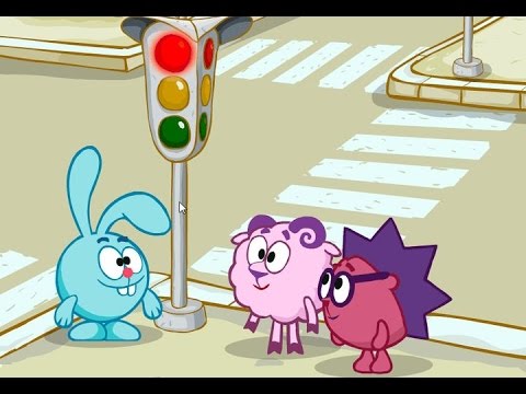 Видео: Игра По дороге со смешариками  Изучаем дорожные знаки