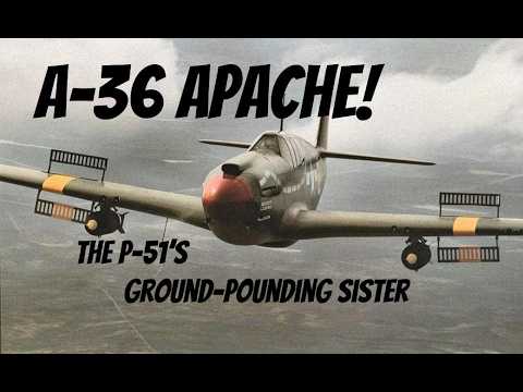 Видео: A-36 Mustang (Apache). Брат P-51, способный бить по земле!