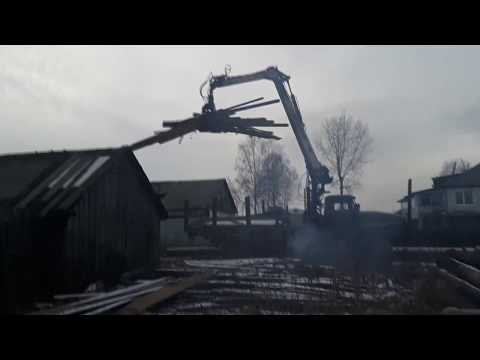 Видео: Урал 4320 . Лесовоз одиночка