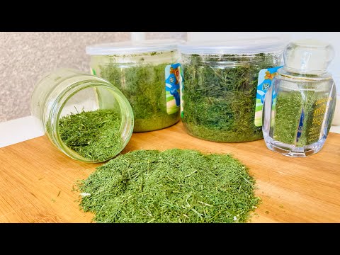 Видео: Как сушить укроп на зиму в духовке? Способы сушки укропа. Заморозка укропа