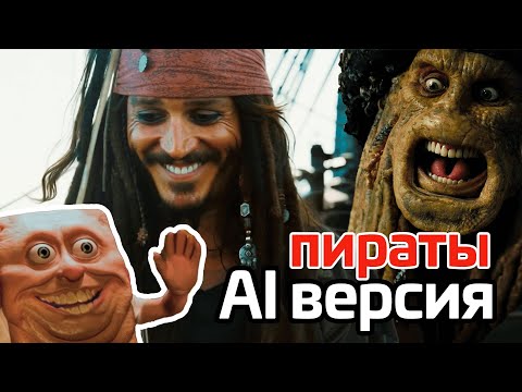 Видео: Пираты карибского моря по версии нейросети, AI изменила фильм