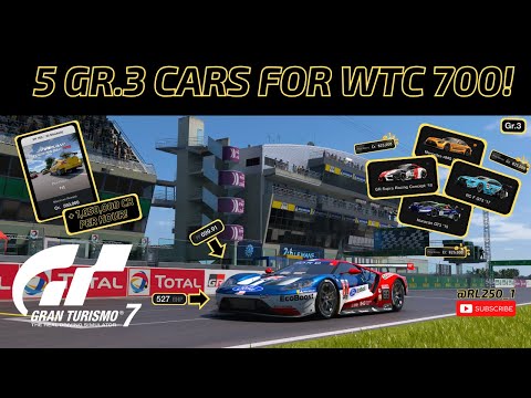 Видео: 5 отличных автомобилей класса Gr.3 для лёгкого зачёта в гонке WTC 700 в Ле-Мане