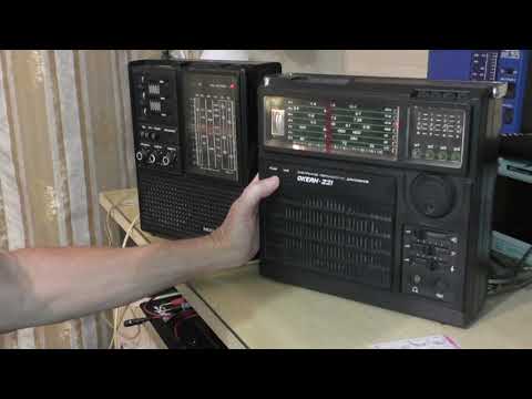 Видео: Радиоприёмники Океан 221 и Меридиан 235. Действительно похожи.