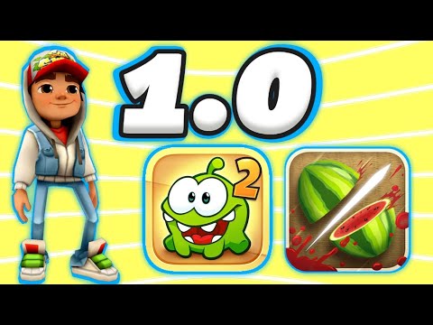 Видео: Как выглядели самые первые версии легендарных игр? Часть 2●Cut the rope2 1.0●Subway surf 1.0.