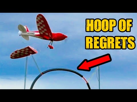 Видео: Радиоуправляемые самолеты против обруча смерти