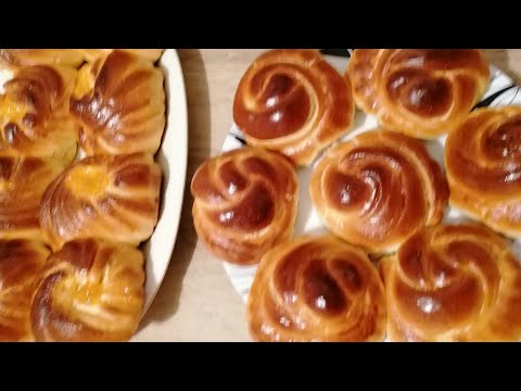 Видео: Булочки на кефире #булочкинакефире #булочкикакпух #булочки