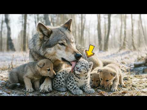 Видео: ВОЛЧИЦА СПАСЛА КОТЁНКА снежного барса ОТ ХОЛОДА… НО ЧЕРЕЗ ГОД КОТЁНОК СПАС ЕЁ ДЕТЁНЫША