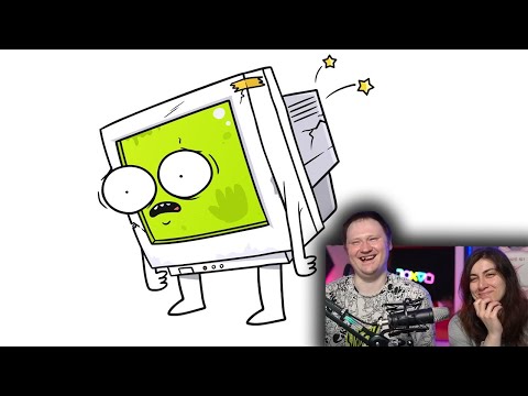 Видео: ПРОБЛЕМЫ ПЕРВОГО КОМПА! (анимация) | РЕАКЦИЯ на Мармажа