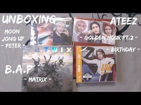 Видео: распаковка ATEEZ B.A.P Moon Jong Up | unboxing kpop | k-pop |