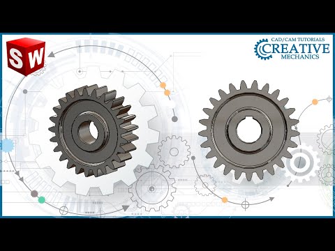 Видео: Уроки Solidworks. Зубчатое колесо