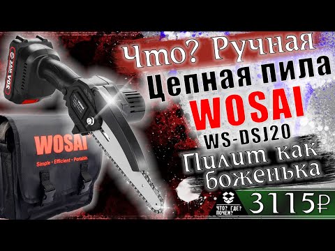 Видео: ⚙ Это нечто! На что способна портативная аккумуляторная цепная пила с Алиэкспресс WOSAI ws-dsj20