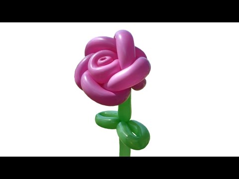 Видео: КАК СДЕЛАТЬ РОЗУ ИЗ ВОЗДУШНЫХ ШАРОВ How to make a Balloon Rose