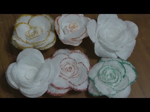 Видео: Цветы из ватных дисков