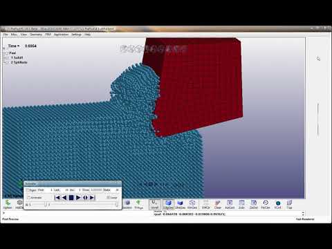 Видео: Моделирование точения в LS DYNA методом SPH