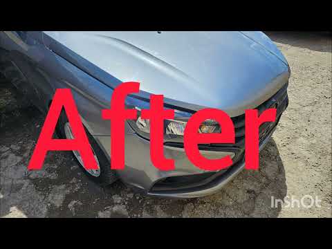 Видео: Веста ,что получил после ремонта , покраска нового бампера