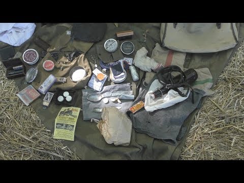 Видео: Наполнение сухарной сумки и вещевой сумки солдата Вермахта/Personal items in Wehrmacht soldier bags