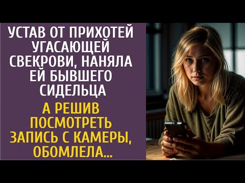 Видео: Устав от прихотей угасающей свекрови, наняла ей бывшего сидельца… А решив посмотреть запись с камеры