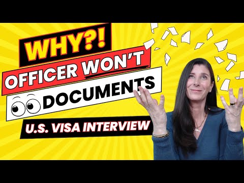 Видео: Почему сотрудники визовой службы США не всегда проверяют ваши документы на собеседовании на получ...