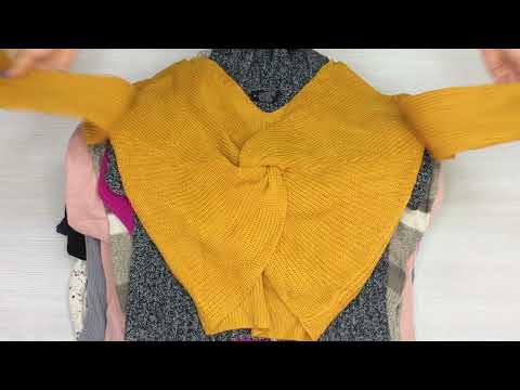 Видео: ⚡БЫЛО 895 руб/кг. - СТАЛО 590 руб/кг.⚡ ⚡с583кд. Джемпера, кофты женские ⚡