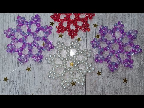 Видео: МК ёлочная игрушка " Снежинка " #туториал  ТГ канал https://t.me/ludmilochka_mila