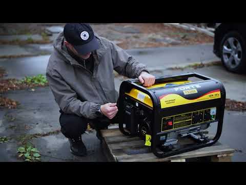 Видео: Бензиновий генератор Forte FG3800, однофазні (220 В), 3 кВт