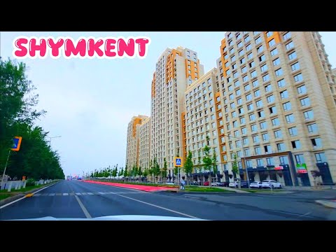 Видео: Шымкент сити. Проспект Байдибек би. Новый город. Лето 2025 года. 6 утра - 1 Minute Story NS