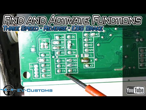 Видео: Как найти и активировать секретные функции контроллера BLDC (три скорости, задний ход, тормоз EBS)