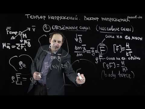 Видео: Леонтьев Н.Е. - Основы механики сплошных сред. Семинары - 5. Тензор напряжений. Вектор напряжения