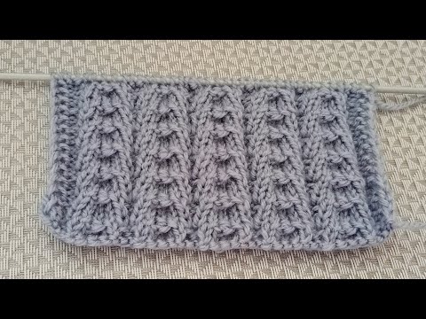 Видео: Красивый плотный узор спицами.