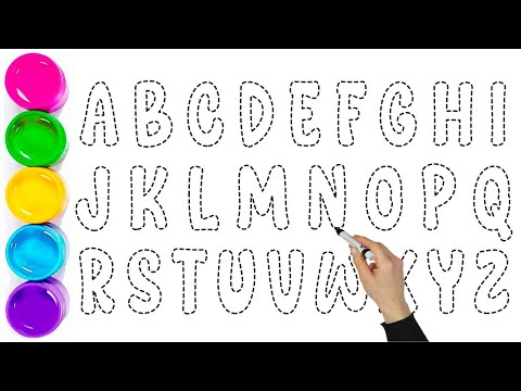 Видео: Учим ABCD — веселое обведение и раскрашивание для детей