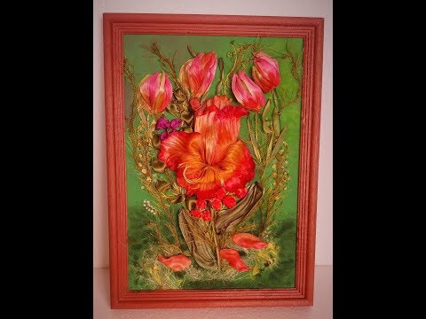 Видео: Ирис Атласные ленты.Часть2. Iris Satin ribbons.Part 2