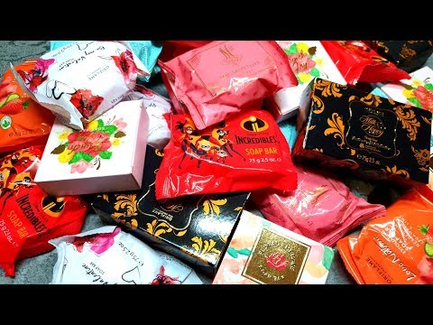 Видео: Soap opening HAUL.Unpacking soap.Satisfying video,/ORIFLAME   Асмр распаковка мыла साबुन /비누 병#41