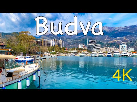 Видео: Будва 🌊 Черногория 🇲🇪 Пешеходная экскурсия, март 2024 г. - с подписями