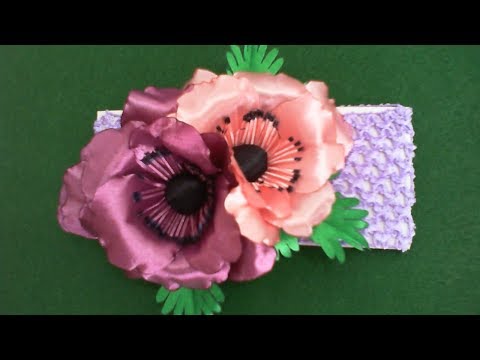 Видео: DIY/МК/Как сделать анемоны на повязочке. Легко и просто.