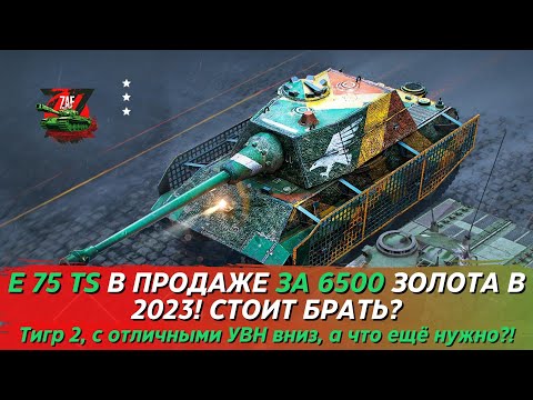 Видео: E 75 TS - УВНИСТЫЙ TIGER 2 ЗА 6500 ЗОЛОТА! СТОИТ ПОКУПАТЬ?! Tanks Blitz | ZAF